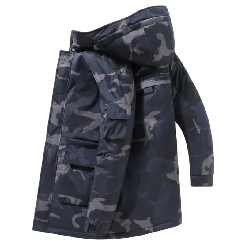 Nicewinter Thicken Men's Down Jacket Warm Parka 30 Degrees Men Casual