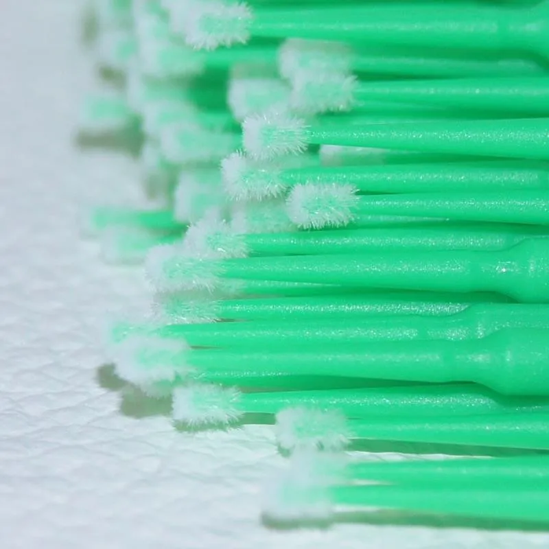 Eyelashes Brush 100Pcs Bottle Disposable Micro Extension Individual Lash Removing Swab for Eyelash Extension