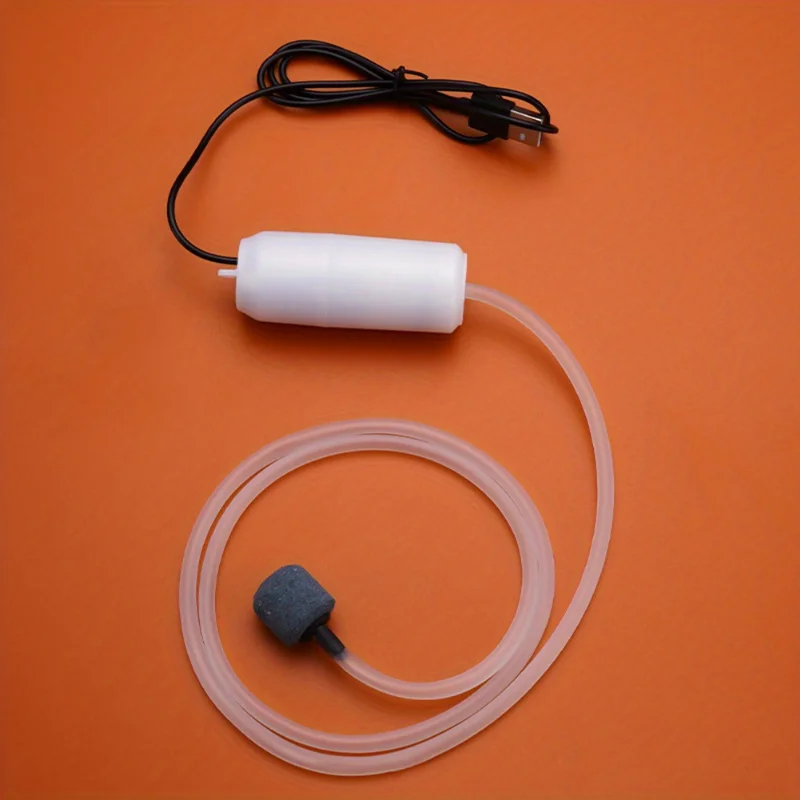 Mini Aquarium USB Air Pump Portable Fish Tank Oxygen Pump with Air Stone Ultra