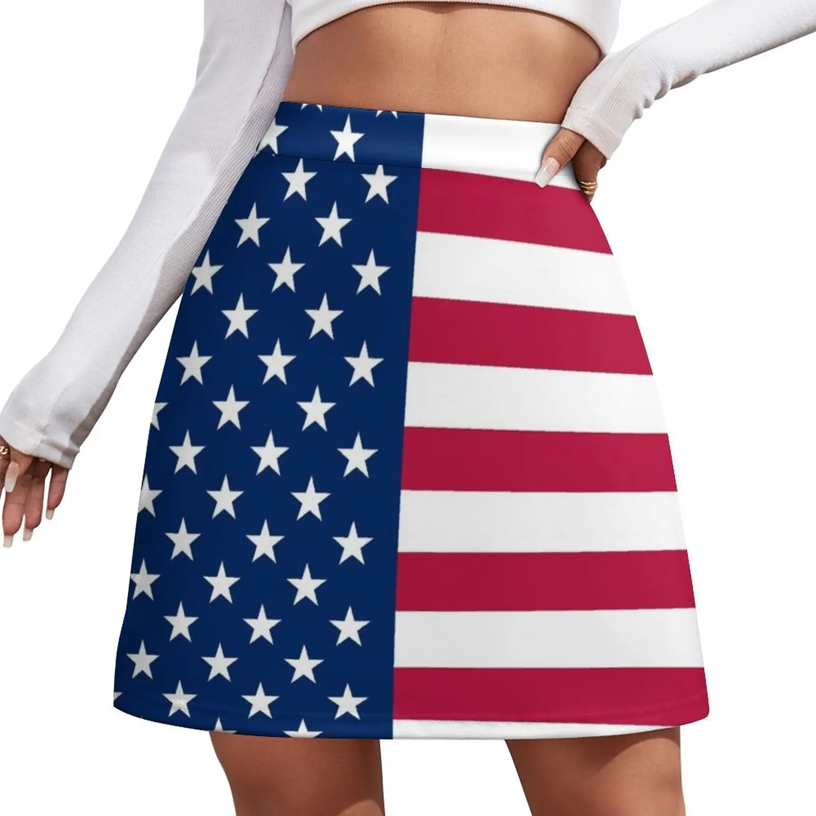 United States Flag - USA Stars and Stripes Mini Skirt Woman skirt School skirt mini skirts korean style