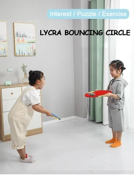 Kid Sports Game Kindergarten Sensory Integration Training Round Elastic Cloth Parent Child Activities Outdoor Garden Field Game 2