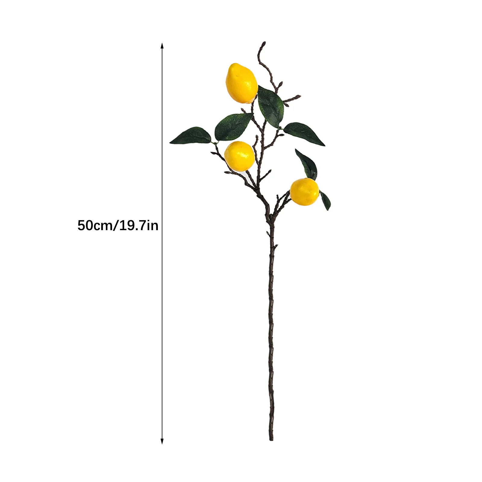 Simulated Lemon Oranges Fruit Branches Kitchen Party Decoration Home Table Centerpiece Fake Faux Lemon Stems Artificial Plant