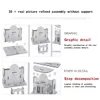 3D Wooden Puzzle Jigsaw Architecture DIY House Villa Kids Boy Girl Educational House Paper Puzzle for Children Birthday Present 6