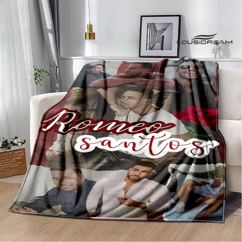 Latin singer Romeo Santos printed blankets Flange Warm blanket soft and comfortable blanket picnic blankets birthday gift 3