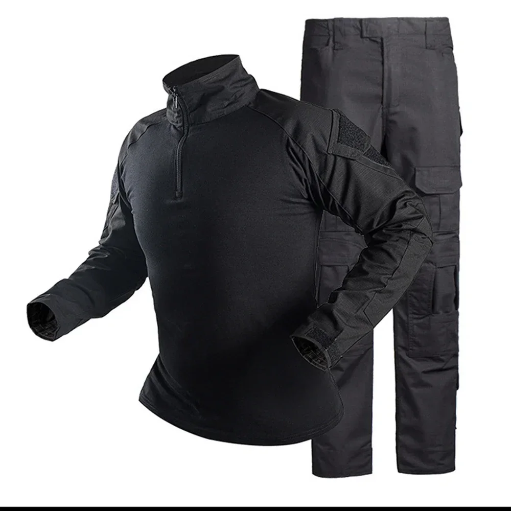 Tactical Uniform Suits Airsoft Ripstop Suit Multi-camo Pocket Hunting Shirts Pants Fish Trainning Airsoft Paintball Clothes Sets 4