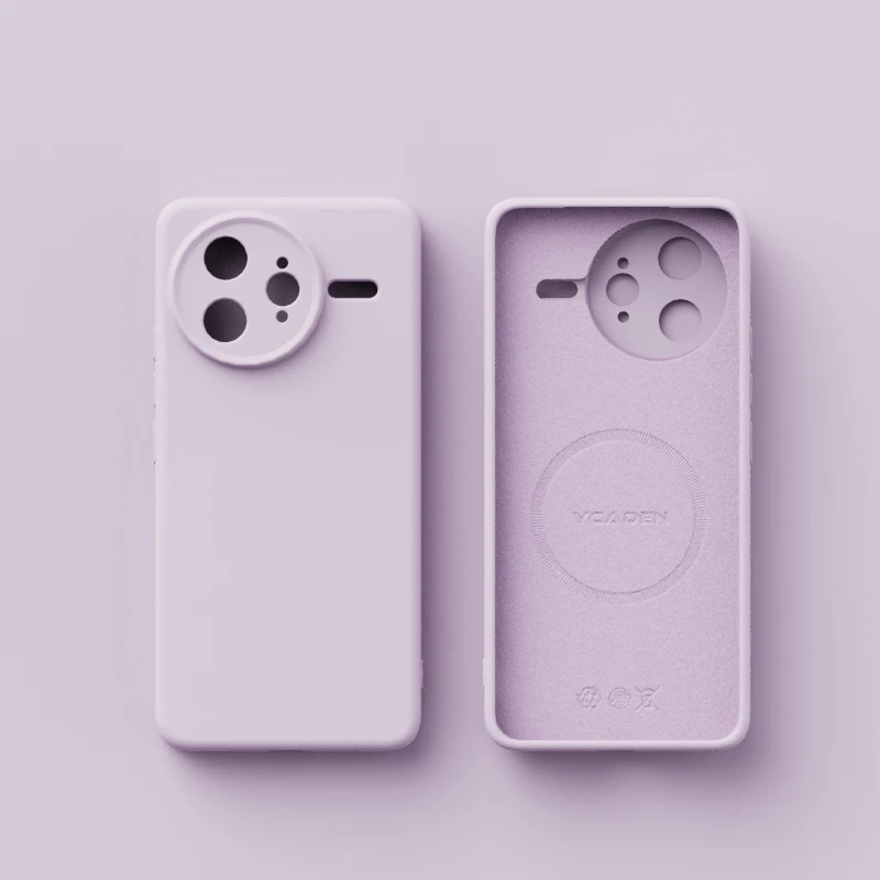 Liquid Silicone Shockproof Magnetic Wireless Charging Case - Solid Color Cover