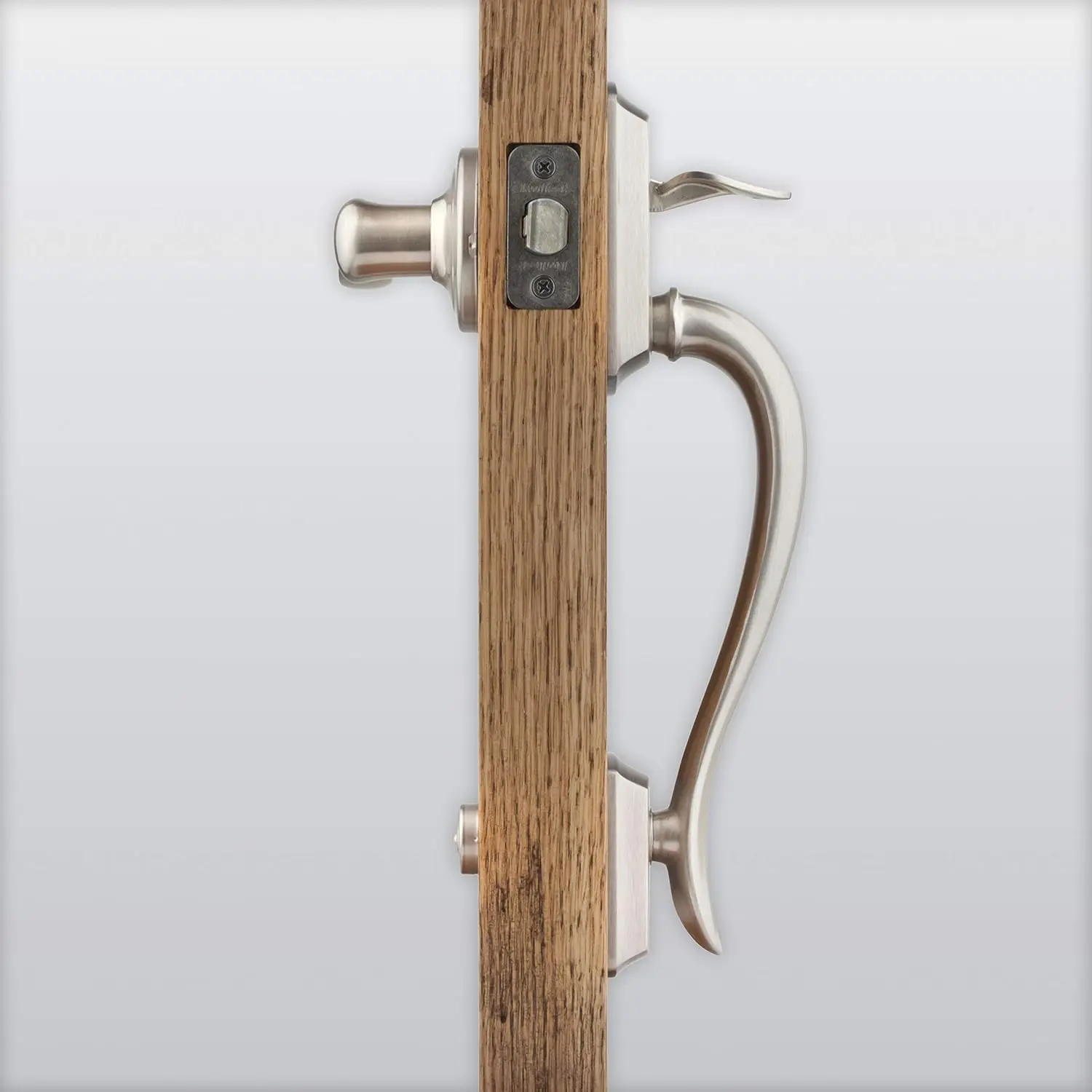 Installed handle on residential front door
