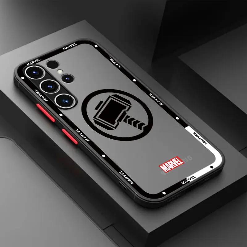 thumbnail image 1 of Marvel Hero Logo Case for Samsung Galaxy S9 S23 FE S10 Plus S23 Ultra S22 S21 S20 FE S24 Plus S21 Note 20 TPU Armor Cover, 1 of 5