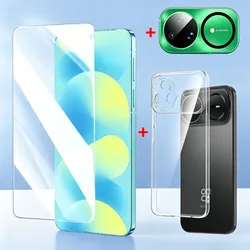 3 - in - 1 Premium Protection Set: Tempered Glass Screen Protector, Soft TPU Phone Case, and HD Lens Film for Nova 15 Ultra (3In1)