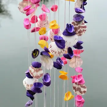 Wind Chimes Shell Home Creative Decoration Door Window Ornaments Colorful Mediterranean Style Fashion Accessories Gifts 2