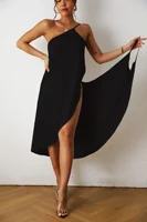 Large Size 5XL Women's Beachwear Dress Solid Color Big Neck Strapless Dresses Cover Up Swimwear Woman Bathrobe Multi Ways Wear