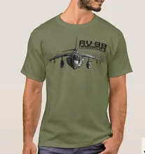 

AV-8B Harrier II Ground-attack Aircraft T-Shirt. Summer Cotton Short Sleeve O-Neck Mens T Shirt New S-3XL