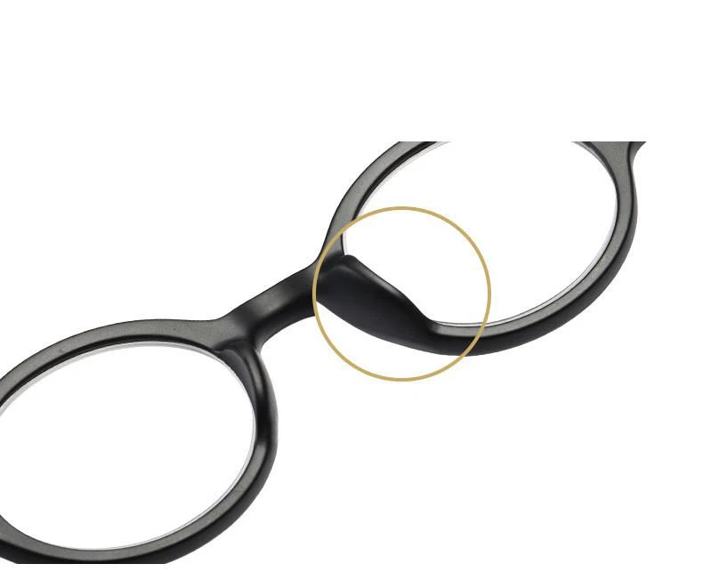 Mai Blume Retro Brille für Sichtheit Runde Vintage Brillen für Männer Frauen Rahmen mit Dioptrien +1+1,5+2+2,5 – Detail 4