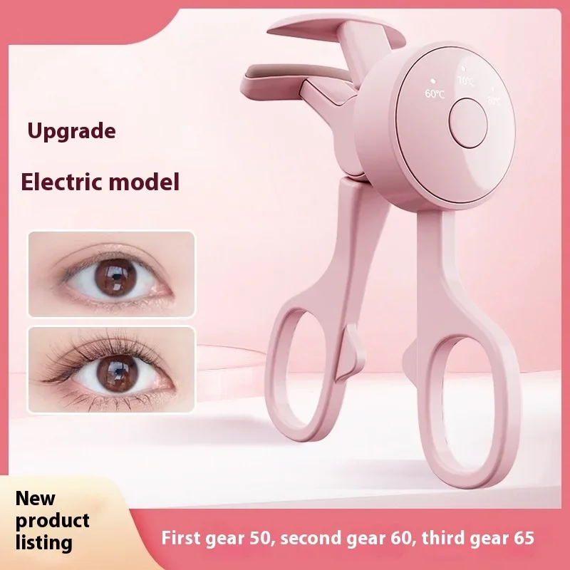 Electric eyelash curler, long-lasting design, easy and perfect curling all day, portable electric eyelash curling tool.