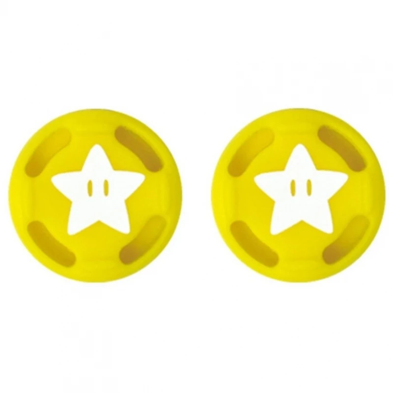 Impugnature Joystick Per Nintendo Switch, Lite, Gomma Protettiva, Star Super Mario # Nintendo Switch (Hac-001, Hac-001(-01)) # Nintendo Switch Lite (H