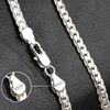 18K Gold/Silver Color 6mm Full Sideways Necklace 8/18/20/24 Inch Chain For Woman Men Fashion Wedding Engagement Jewelry 2
