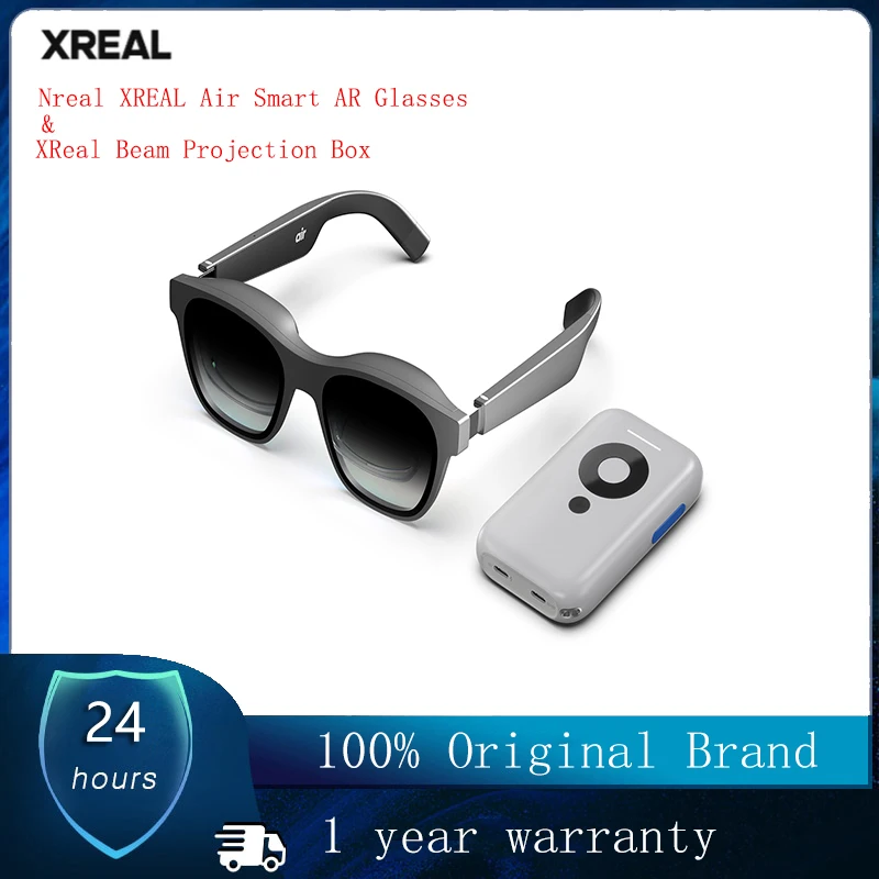 XREAL - Gafas Air AR, Gafas Inteligentes Con Un Enore Cine Virtual Icro-OLED De 201 Pulgadas