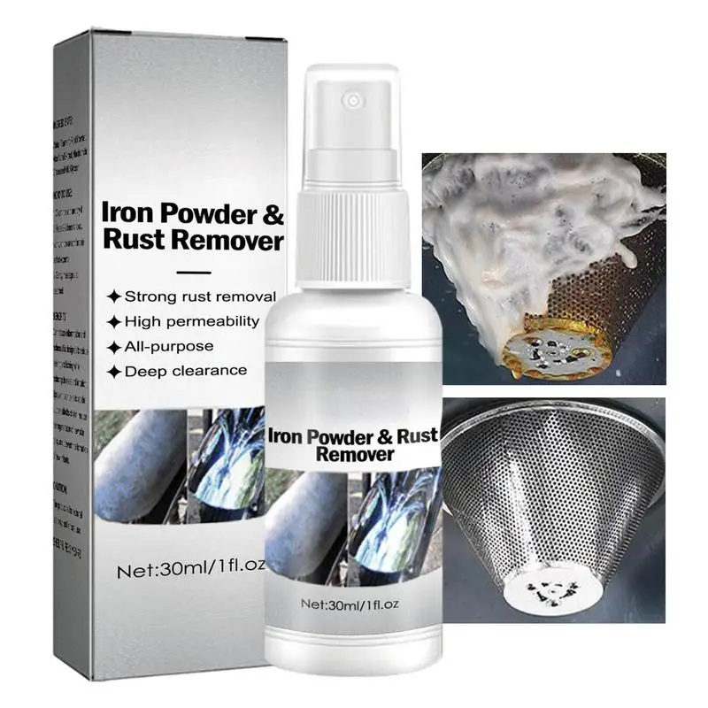

Rust Remover For Car 1.01oz Automotive Spray Rust Stain Remover Door Lock Rust Cleaner And Dissolver Spray Metal Exhaust Pipe