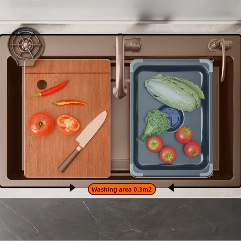 Stainless Steel 304 Kitchen Sink Large Bowl Undermount Thickened Home Dishwasher Basin Vegetable Wash Basin Countertop Sink