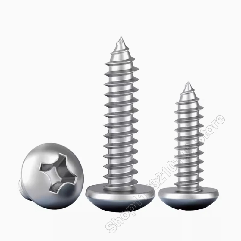 M2 M2.2 M2.6 M3 Mini Micro Small 316 Stainless Steel Cross Phillips Pan Round Head Self Tapping Screw Length 4 5 6 8 10 12-30mm