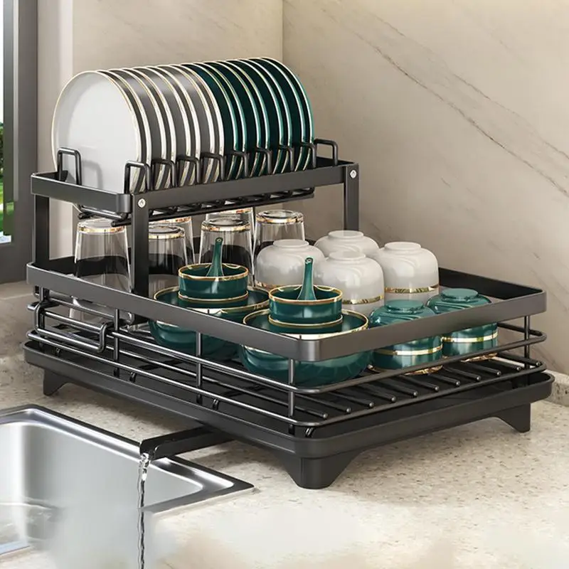 

Kitchen Shelf Sink Put Dishes Storage Rack dish drain rack household chopstick tube knife holder tableware bowl cabinet storage