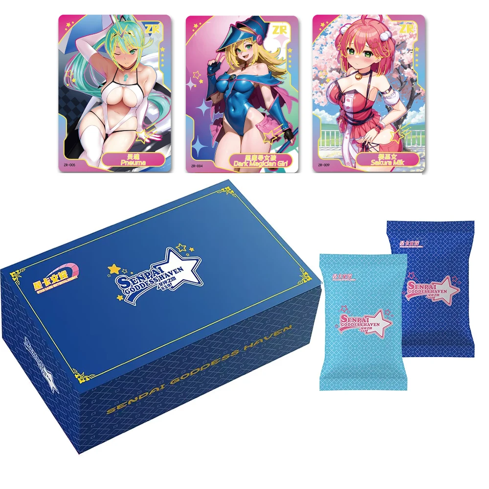 

New Senpai Goddess Haven 5 Goddess Story Collection Cards Girl Party Swimsuit Bikini Feast Booster Box Doujin Toy And Hobby Gift