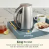 Stainless Steel Cordless Electric Kettle with 6 Preset Temperatures (White), CPK-17 5