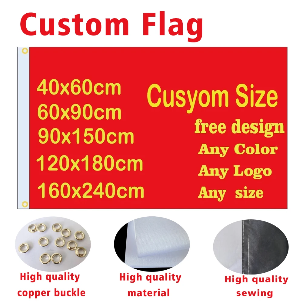 Custom flags Digital printing Club Bar event Car Motorcycle Team 3x5ft supporter banner