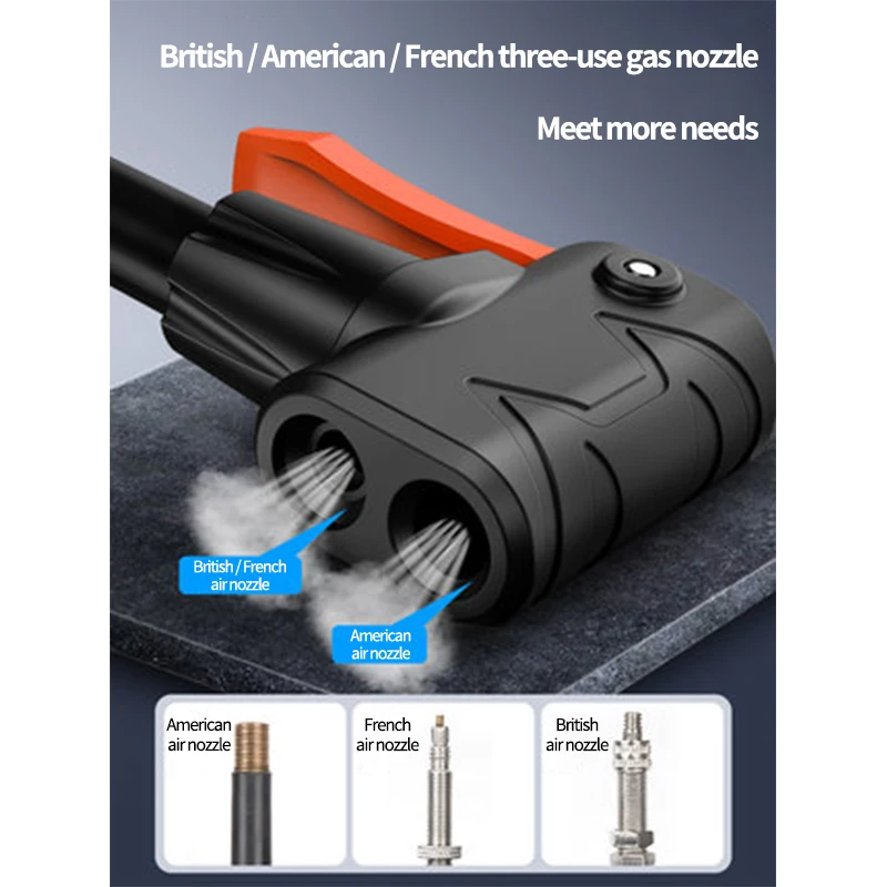Bike Pump Xunting Mountain Bike Road Bike Pump MAX 140PSI Riding Portable Mini Bicycle Pump Basketball Toy Inflatable Tube Riding