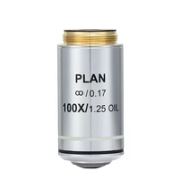 Professional 4X 10X 20X 40X 100X Infinity Plan Objective Lens 195 Achromatic Objectives for Olympus Microscope 5