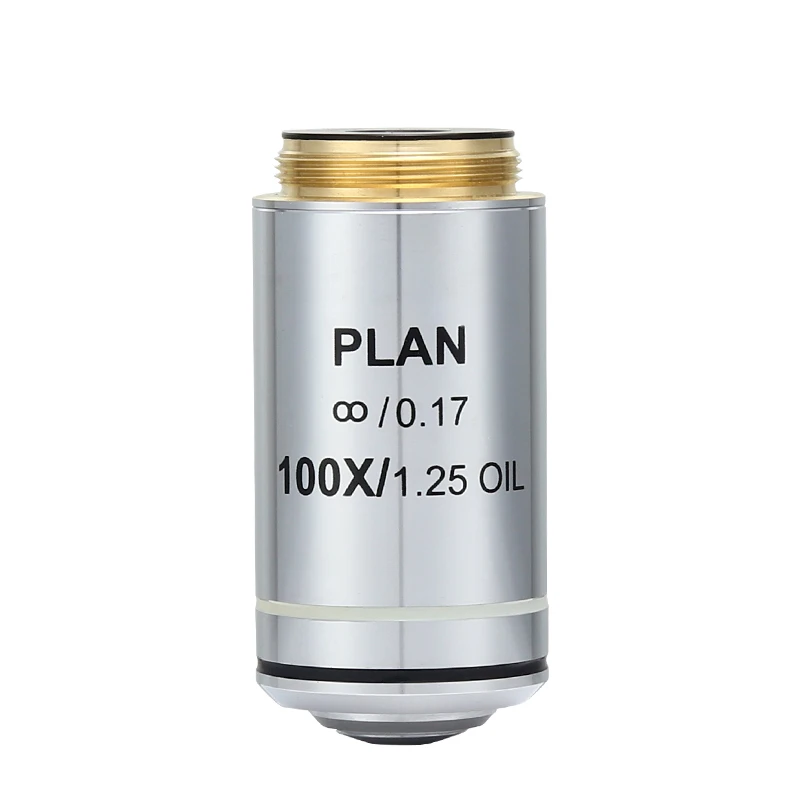 Professional 4X 10X 20X 40X 100X Infinity Plan Objective Lens 195 Achromatic Objectives for Olympus Microscope 5