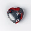 Hand Carved African blooded jasper Heart-shape Stones, Crystal Love Stone, Healing Figurine, Meditation Ornament, Home Decor 1