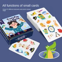 Montessori Toys Bump Card Game Playing Card Game Memory Training Matching Card Game Children Kids Animal Cognitive Education Toy 2