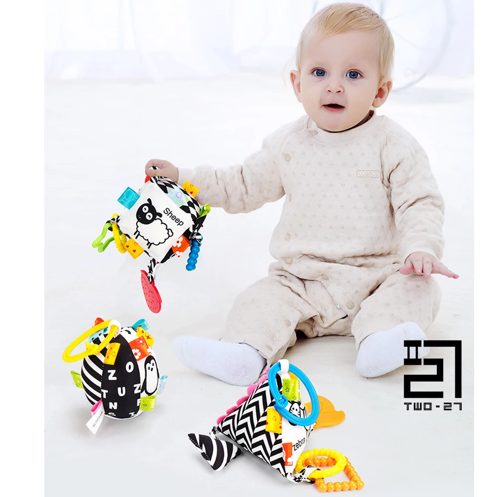 

Jolly Baby Boy Tactile Contrast Babies Newborn Educational Cube Blocks with Numbers Alphabet 1years Plus Learning Monterossi Toy