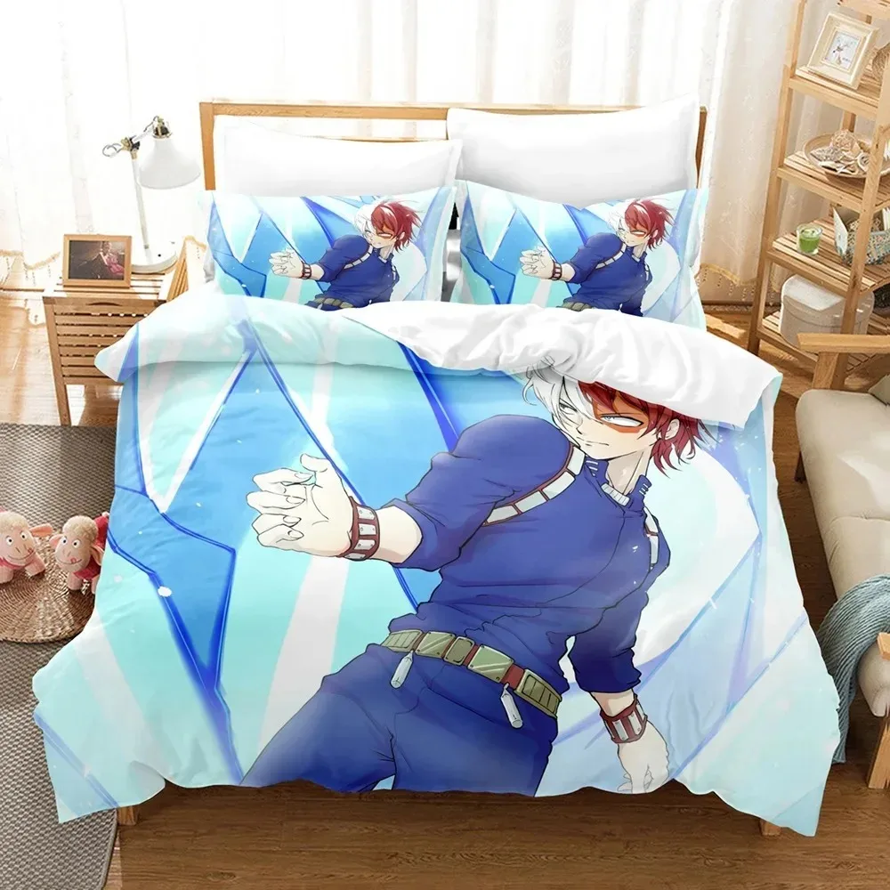 Anime My Hero Academia 3D Printed Bedding Set Cartoon Duvet Cover Pillowcases Comforter Bedding Set Bedclothes Home Textiles 3