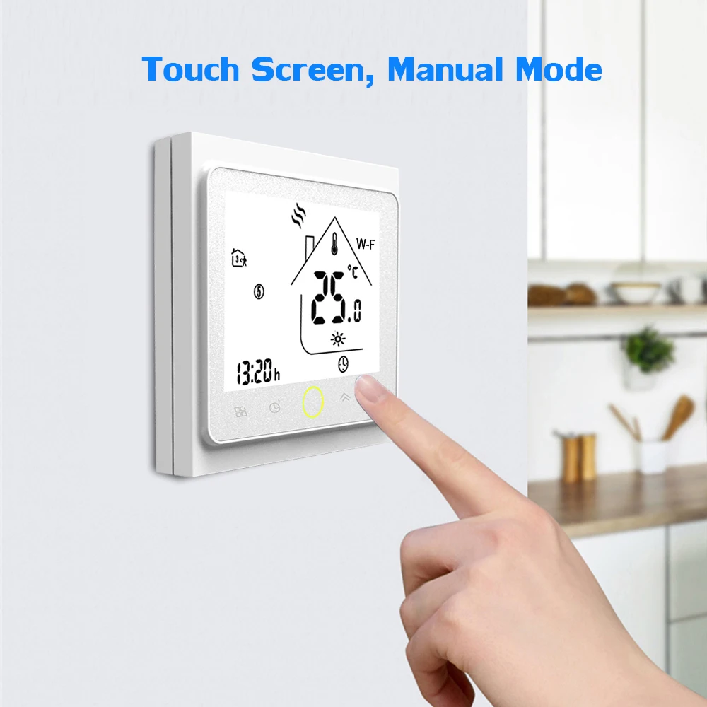 

Tuya Smart Wifi Thermostat Water Floor Heating LCD Digital Touch Temperature Controller With Voice Control for Google Home Alexa