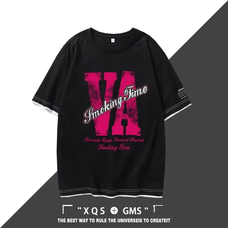 

Summer Cotton Men's T-Shirt Japan Black Short Sleeve Harajuku Top Streetwear Vintage Shirt Tees O-Neck Oversized T Shirts 2023