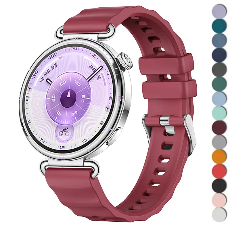 18mm Soft Silicone Watch Strap Wristband Bracelet Accessories