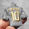 CR7 Messi Haaland Mbappé Neymar Football Jersey Men Necklaces Stainless Steel Pendant Chain Punk HipHop New In Jewelry Wholesale 4