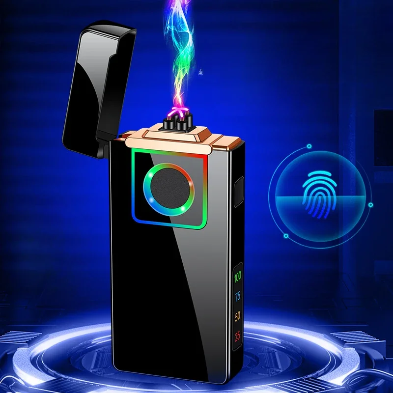 

HB265 реальная емкость перезаряжаемая usb креативная двойная дуга электронная прикуриватель креативная трендовая Мужская Подарочная зажигалка