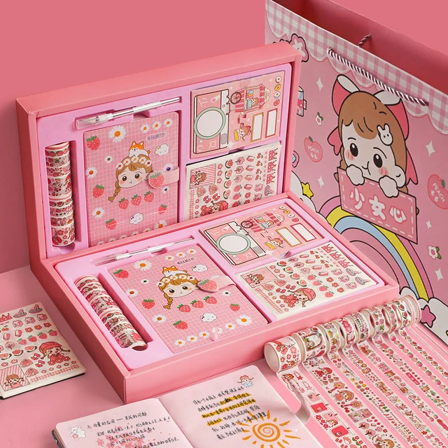 LIZIZI Kawaii Notebook Gift Set: Perfect Stationery for Kpop Lovers