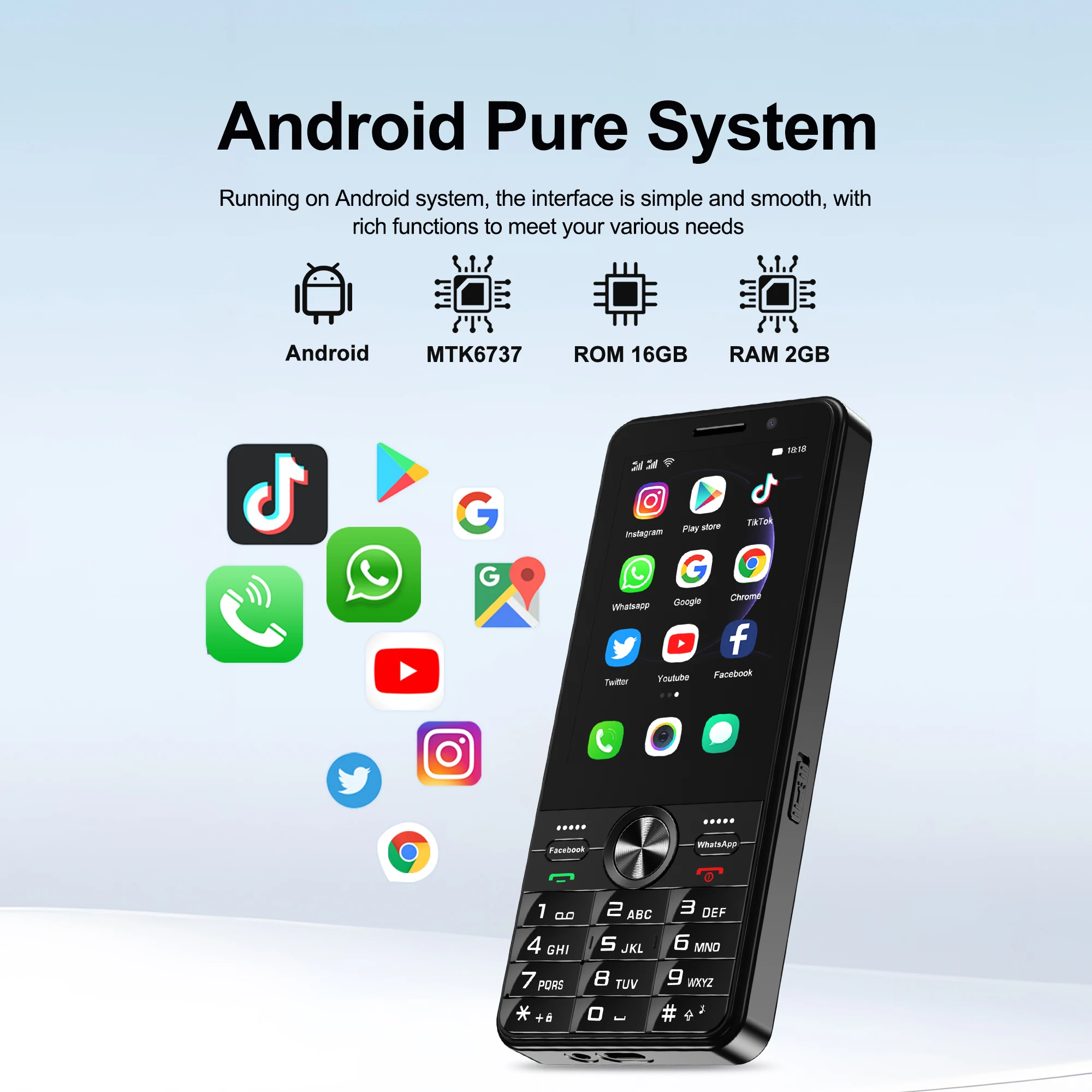 F24 Pro 4G Android Smartphone Dual SIM Touchscreen