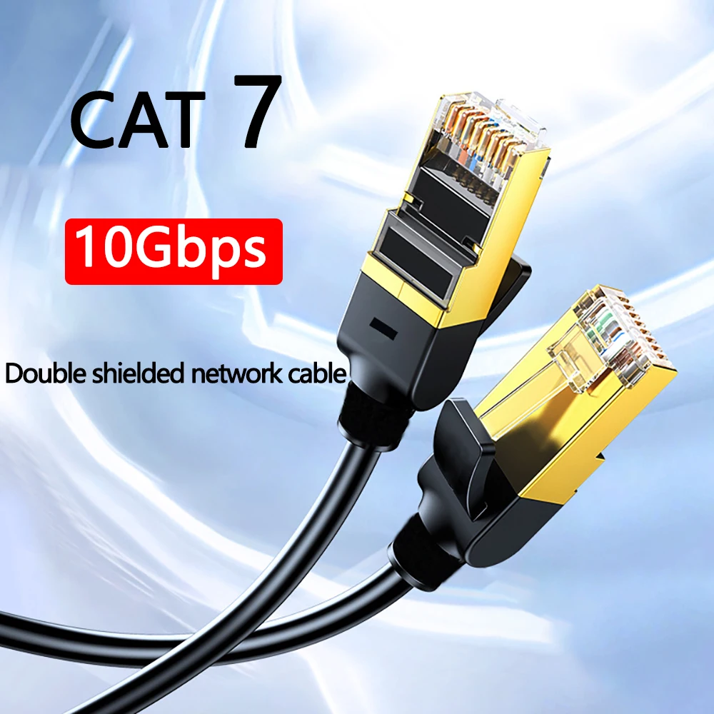 High-Speed CAT7 Ethernet Patch Cable - 10Gb RJ45 LAN Network Cord