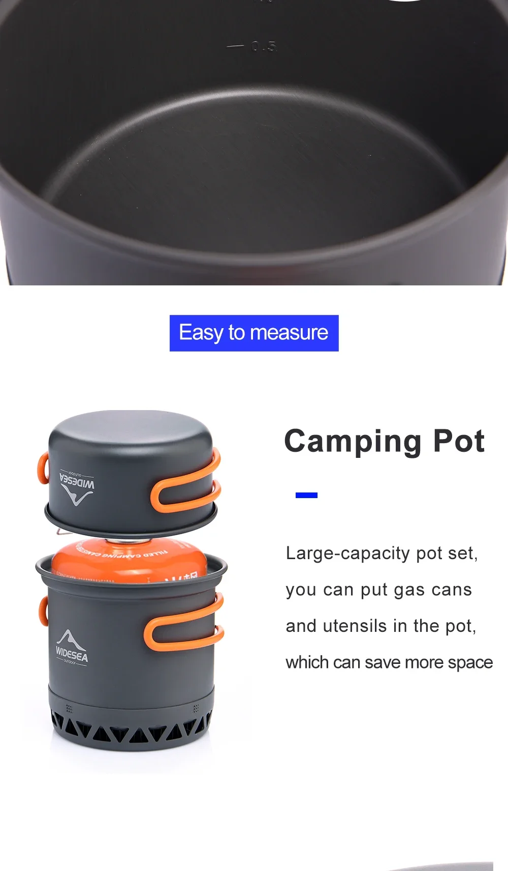 Camping Cookware Kettle Set 13