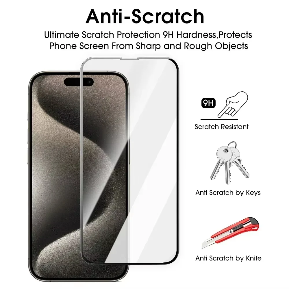 Premium 9D Tempered Glass Screen Protector - Pack of 1-5 Pieces