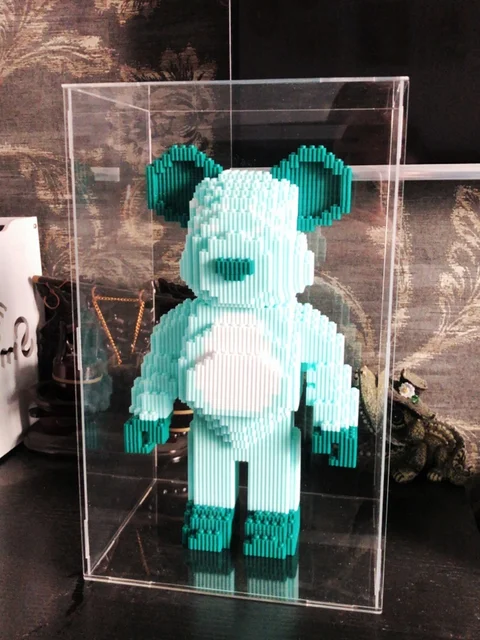 28cm Bearbrick 400 Statue Figur Lagerung Fall Display Fall DIY 