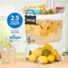 2.5 Gallon Large Tritan Beverage Dispenser with “Party Top” Lid Tray, Drip Catching Tray, Drink ID Tag, Cold Drink Serve 2