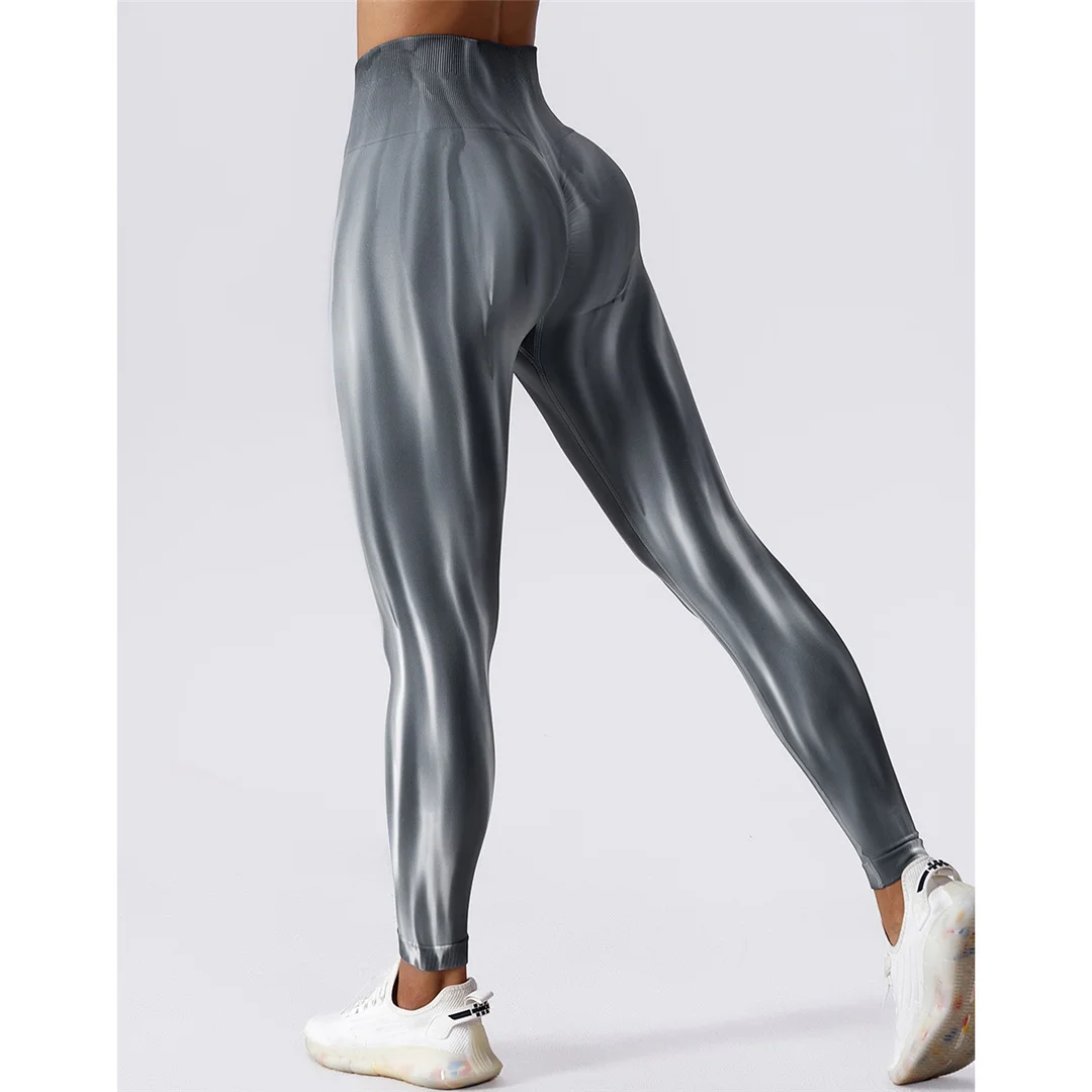 S - XL Tie Dye Seamless Yoga Leggings Women Fitness Pants Sexy Hip Lifting  High Waist Legging Tight Gym Running Sport Pants A113 - AliExpress