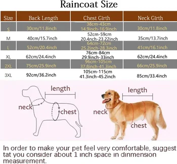 Fashionable Pet Hooded Raincoat, Dog Raincoat, Cape Style Reflective Dog Clothing To Keep Your Dog Dry And Comfortable On Rainy 2