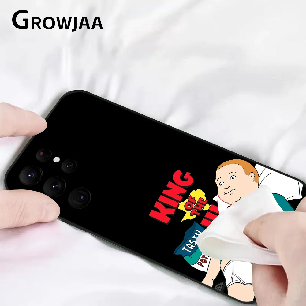 Funny K-King Hill Bobby Phone Case For Samsung Galaxy S25 S24 S22 S23 Ultra S21 S20 Plus 5G Protective Silicone Funda